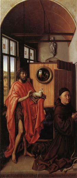 unknow artist Heinrich von Werl and St.john the Baptist oil painting image